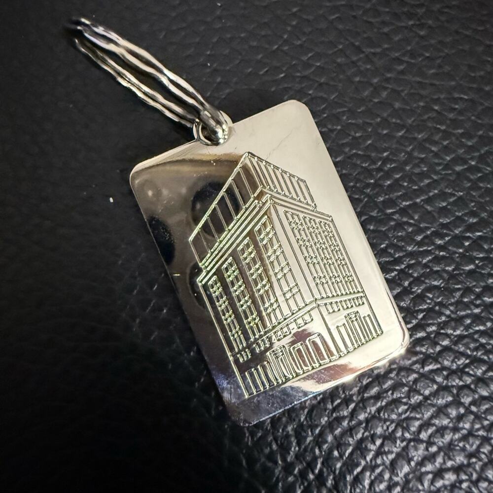 Tiffany & Co. Silver Rectangular Keychain - Picture 2 of 3